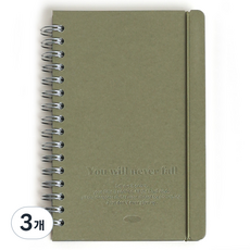 워너디스 네버폴 플래너 노트, 02 올리브, 3개