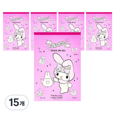 三麗鷗 可撕式自由筆記本, 15個, 美樂蒂