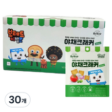 잇츠베러 야채크래커mini 브레드이발소 에디션, 28g, 30개