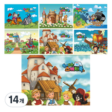 풀컬러즈 뜯어쓰는 동화 스케치북 남아용 랜덤 발송, 345 x 248 mm, 30매, 14개