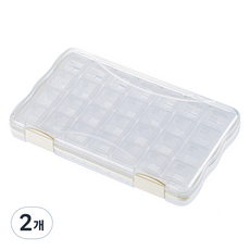 Anna&U 可分離式 28格 一個月份量 營養品藥盒收納盒 白色, 2個