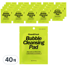 은율 클린앤프레시 버블 클렌징 패드, 1개입, 40개
