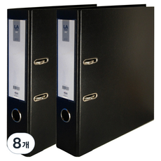 마이다스 레버아치 LA 바인더 2공 세로형 민 7cm, 흑색, 8개