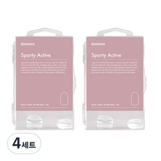도나와 네일팁 인조손톱 스포티엑티브 CW-01 100p 세트, Clear, 400개