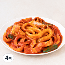 제너럴 납작 누들 밀떡볶이 후추, 433g, 4팩