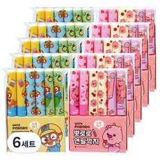 위드뽀로로 연필깍지 2종 x 5p 세트, 뽀로로, 루피, 6세트