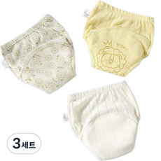 Bebeniz 可愛印花如廁訓練褲3件組, 獅子, 3套