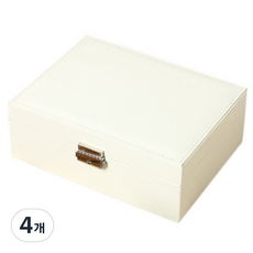 Mitoo珠寶飾品收納盒 白色, 4個, 混色