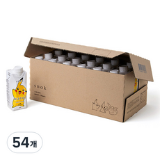 스녹 포켓몬 스녹워터 종이팩 해양심층수 랜덤발송, 330ml, 54개
