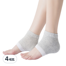 올이즈유 발뒷꿈치 풋케어 용품 양발착용 세트 그레이, 4세트, 36g