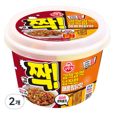 오뚜기 감짝감짝 납작면 매콤찜닭맛 142g, 2개