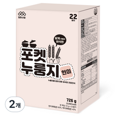 엄마사랑 포켓누룽지 현미 대용량 패키지 22p, 726g, 2개