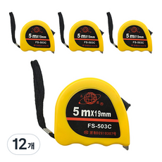 블루마토 줄자 TMS003, 5m, 12개
