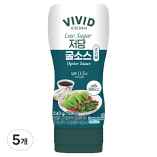 VIVID KITCHEN 料理用低糖蠔油, 5個, 340g