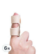 리치덕 손가락보호대 슬리브 살색, 6개