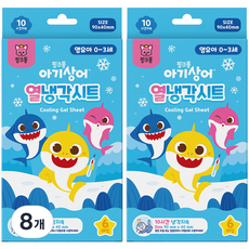 아텍스 영유아용 핑크퐁 아기상어 열냉각시트, 6개입, 8개