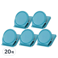 골드팡 동글 마그넷 냉장고 화이트보드 클립 올 스카이블루, 20개, 1개입, 3 x 3.5 cm
