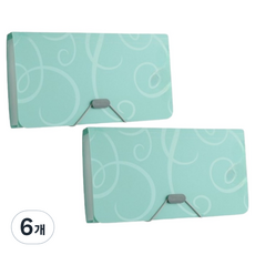 미소로운 13칸 사무용 영수증 정리 아코디언 영수증정리함 B6, 민트, 6개