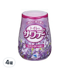 小林製藥 果凍消臭芳香劑, 薰衣草香, 140g, 日本製造, 4罐