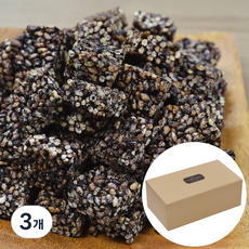 清爽酥脆黑米米花糖 盒裝款, 3個, 120g