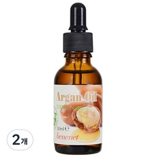 benenet 臉部摩洛哥堅果油, 30ml, 2個