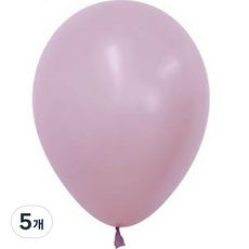 셈퍼텍스 파스텔더스크 풍선 13cm 100p, 크림, 로즈, 로럴그린, 블루, 라벤더, 5개