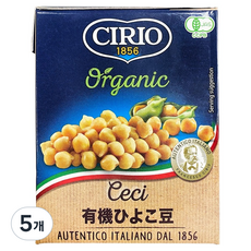 치리오 유기농 병아리콩, 380g, 5개