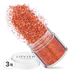 러비쉬 프리미엄 네일 글리터 10g, LVS-005 텐져린골드, 3개