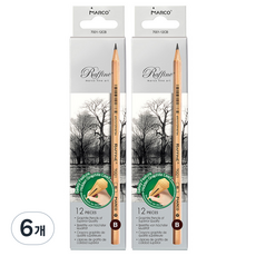 Allode Marco 原木素描鉛筆 TYPE05 12入, B, 6個