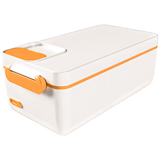 Well Life 悅生活 Best buy 免插電免加水電熱飯盒1L, 柑橘黄, 1個