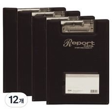 MiDAS HYUNPOONG PVC 高週波報告夾 A4, 黑色, 12個