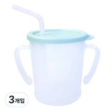 아가프라 유아용 뉴 매직 빨대컵, 300ml, 3개, 민트