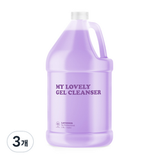 마이러블리 라벤더워터 젤 클렌저, 3.78L, 3개