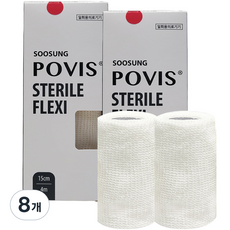 POVIS 수성 스테럴 플렉스 압박용 밴드 15cm x 4m SSF-K4, 1개입, 8개