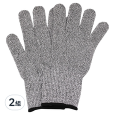 JHJIAHON 嘉鴻牌 HPPE-5級防割手套, 灰色, 2組