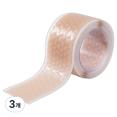 오코로 휴대용 뒷굽치 발 물집방지 패치 2cm x 1m 살구색, 3개, 1개입