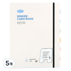 pinkfoot 8000活頁夾記帳本, 象牙白, 5個