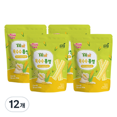 까까 유아용 옥수수 롱뻥, 30g, 12개