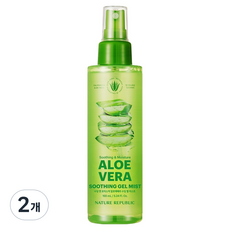 네이처리퍼블릭 수딩 앤 모이스처 알로에베라 수딩젤 미스트, 155ml, 2개