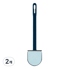 LIVINGiF 壁掛式矽膠馬桶清潔刷, 藍色, 2個