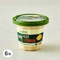 농협식품 국내산 다진마늘, 250g, 6개