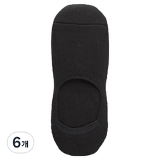 키모니 남성용 페이크삭스, 블랙, 6개