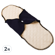 幸福夢想 防漏防水墊 海軍藍 M, 2個, 1入