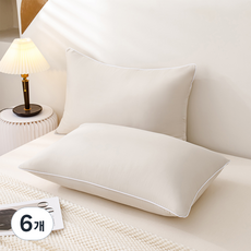 SOHEIM 可水洗四季拉鍊枕頭, 沙米色, 6個