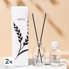 블랑16 내츄럴 베이스 고급 디퓨저 + 섬유스틱 7p, 플로럴가든, 120ml, 2개