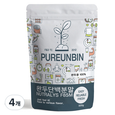 푸른빈 완두콩 단백질 분말 가루, 500g, 4개