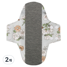 Baide 男女通用可水洗抗菌透氣衛生成人紙尿褲 灰色花朵, 1入, 2個