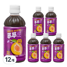 낫띵베럴 푸룬주스 푸푸룬, 340ml, 12개