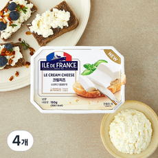 일드프랑스 크림치즈, 150g, 4개, 1개입