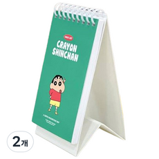 Flyingwhales 蠟筆小新 蠟筆小新不說謊立式計畫表, 2個, 綠色, 1件